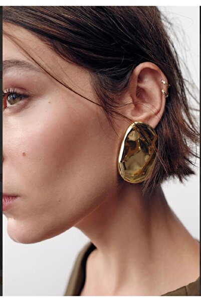 Dionme Zra metal plaka küpe