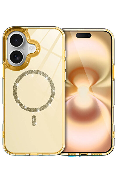 NewFace غطاء SEPETIM لهاتف آيفون 16 بلس من أبل بتصميم الماس الحي مع تقنية ماج...