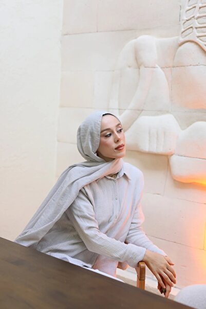 awix Modakashmir Neo Cotton Shawl Ice Color