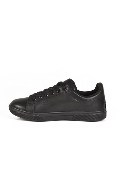 Aspor Black Lace-up Women's Sports Shoes