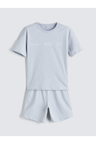 LC Waikiki Crew Neck Boys T-Shirt and Shorts