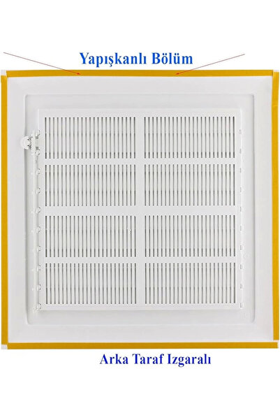 AyrStore Plastik Menfez 35x35 Cm Banyo / Wc Havalandırma Menfezi Panjur