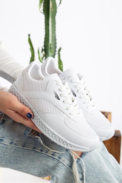 Zerenyus Lisa Mesh Sports Shoes Lace-Up Walking Shoes