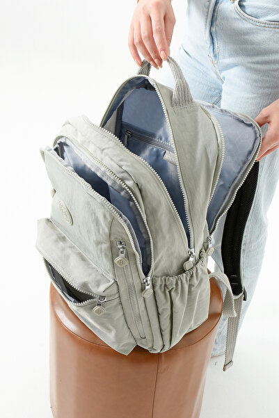 louisiana polo Bolsas Women's School Backpack Light Gray 1091