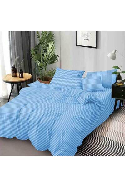 Patul Damask Linen, Sulphur, 2 Persons, Double Bed, 6 Pieces