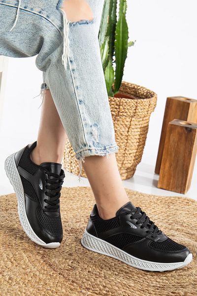Zerenyus Lisa Mesh Sports Shoes Lace-Up Walking Shoes