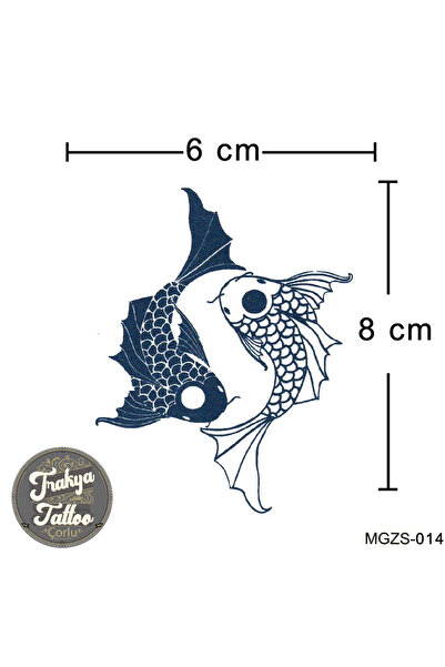 Bestway ve Diğeri 1 Ay Kalıcı Dövme Balık Dövmesi MGZS-014