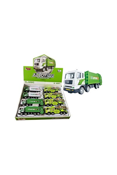 Gülce Design لعبة شاحنة قمامة معدنية للأولاد والبنات YH-711-57A بمقياس 1:50، ...