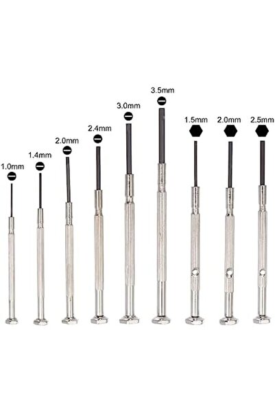 uxcell Micro Precision Screwdriver Set, 4 Types, Mini Screwdrivers, For Repairing Watches, Glasses,