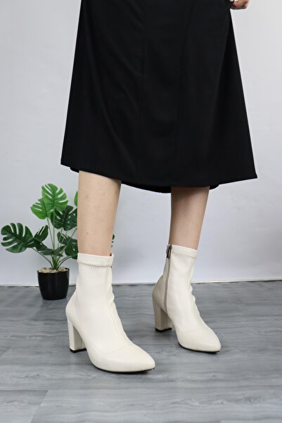 Serkoshoes Kadın Streç Orta Boy Topuklu Bot
