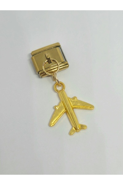 RoseCo00 Gold Sallantılı İtalyan Bileklik Charm
