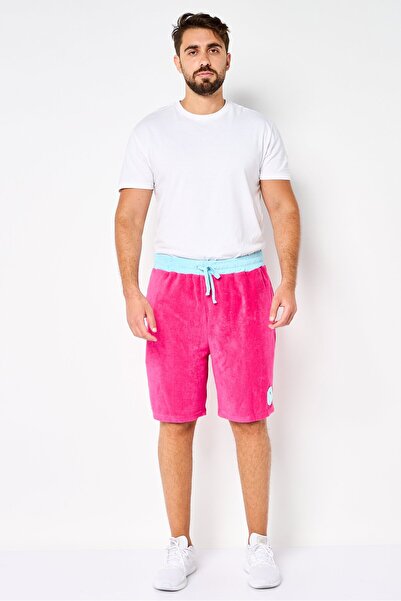 FILA Men Sportswear Fit Football Shorts, Dark Pink