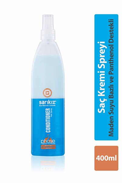 Sarıkız Saç Kremi Spreyi Mavi Fön Suyu 400ml Mineralli Nemlendirici Çift Fazlı Conditioner Hair Spray