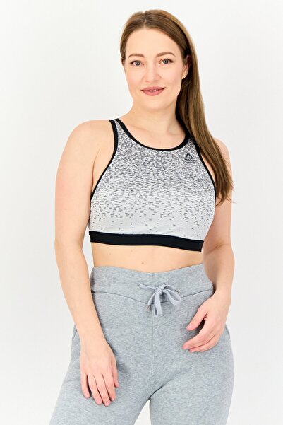 Reebok حمالة صدر رياضية مبطنة قليلاً بشعار العلامة التجارية للنساء، متعددة ال...