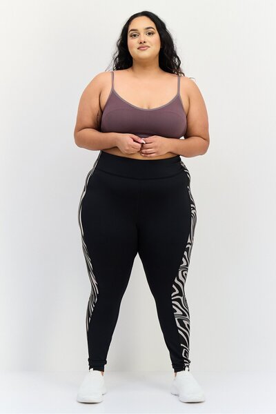Reebok Women Plus Size Training Tights, Black