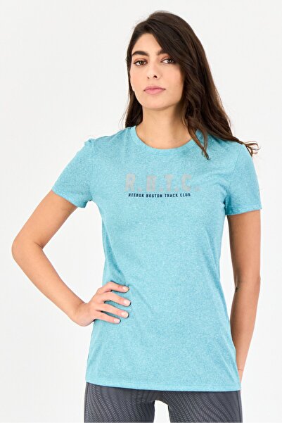 Reebok Women Sportswear Fit Shot Sleeves Training Top, Sea Blue