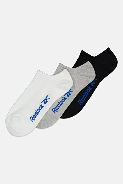 Reebok Men 3 Pairs Brand Logo Low Cut Socks, Multicolor