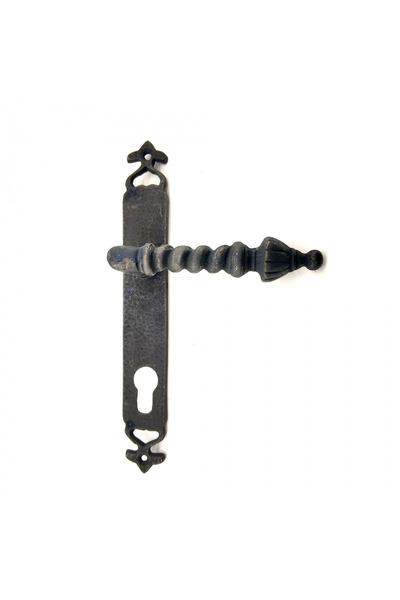 Kanonik Education Antique Style Decorative Brass Burma Yale Door Handle - 247x35 mm, Oxide