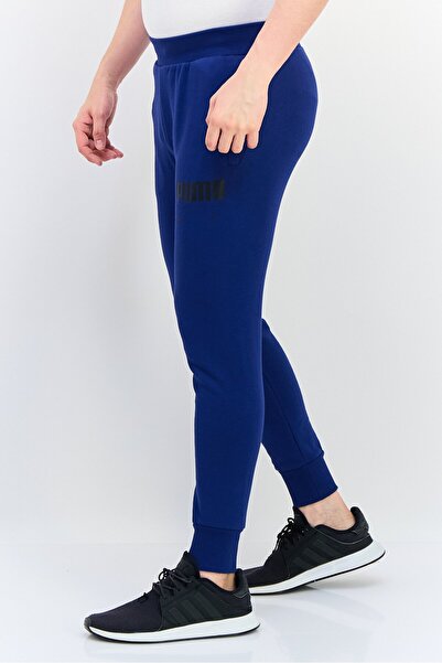 Puma Men Regular Fit Brand Logo Outdoor Sweatpants, Blue