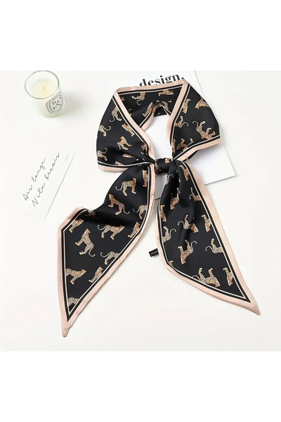 LWP Shop Pandan Leopard Black Scarf