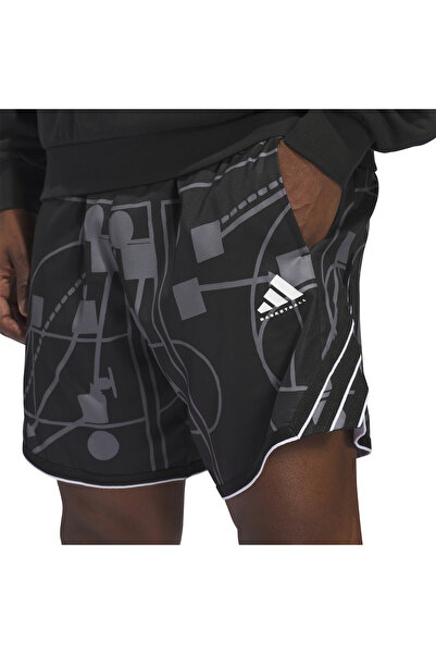 adidas CRAZYLITE AOP 4 Şort Siyah JD2510