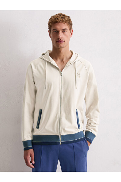 Marc O'Polo Kapuzensweatjacke Heavy Jersey Kapuzen-Sweatjacke Hoodie Hoody