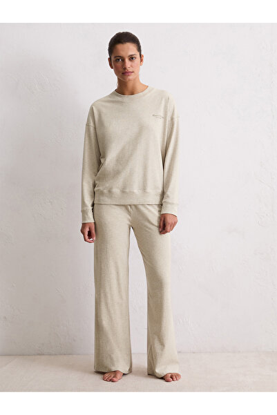 Marc O'Polo Pyjamaoberteil Mock Neck Top M-Line Schlaf-Oberteil Nachthemd Sleepshirt