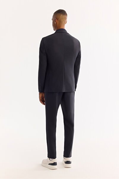 Avva Erkek Lacivert Mono Yaka Bi-Stretch Su İtici Kırışmayan Blazer Comfort Slim Fit Ceket A52Y4009