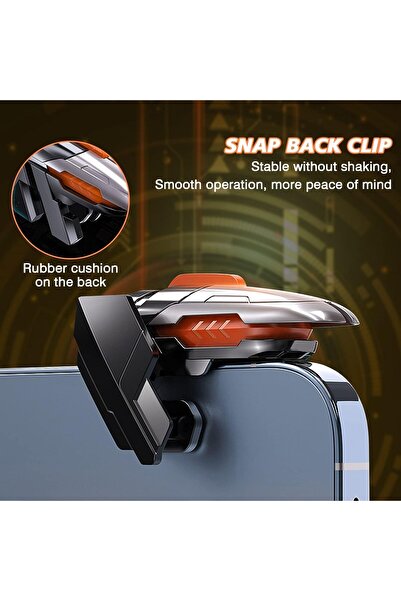 erorex 6 مشغلات تحكم ببجي موبايل، قطعتان من وحدات تحكم الألعاب المحمولة، مشغلات ببجي لمعظم الألعاب عالية الجودة