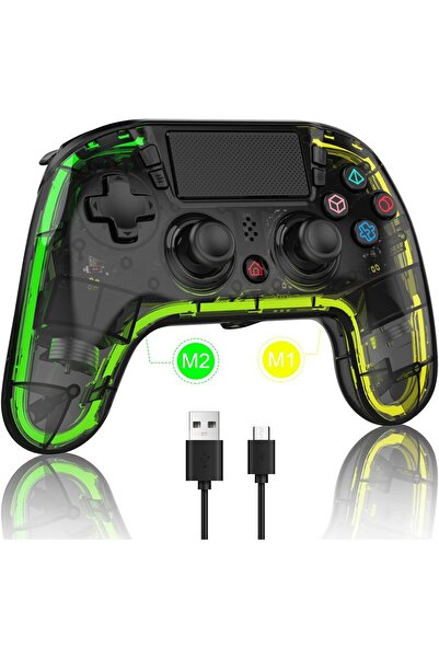 erorex Custom Controllers Ps4 Hall Trigger 8 Color Changing Led Lights Wireless Ps4 Remote Dual 4 Shock