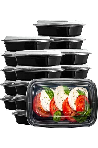 erorex 1 Compartment Meal Prep Containers 10 Pack Lids Food Storage Containers Bento Box Stackable