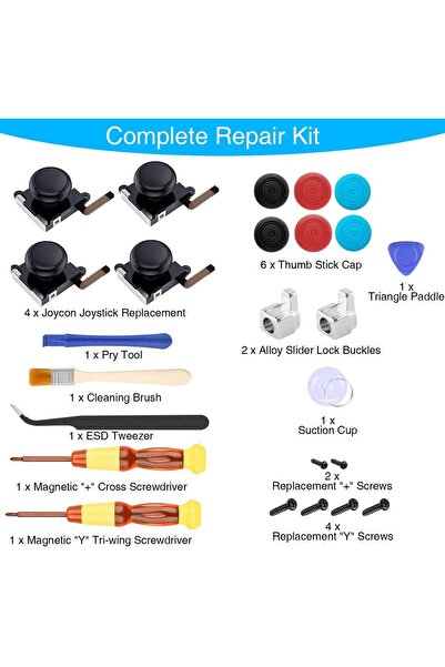 erorex Joycon Joystick Replacement For Nintendo Switch Pack Of 4