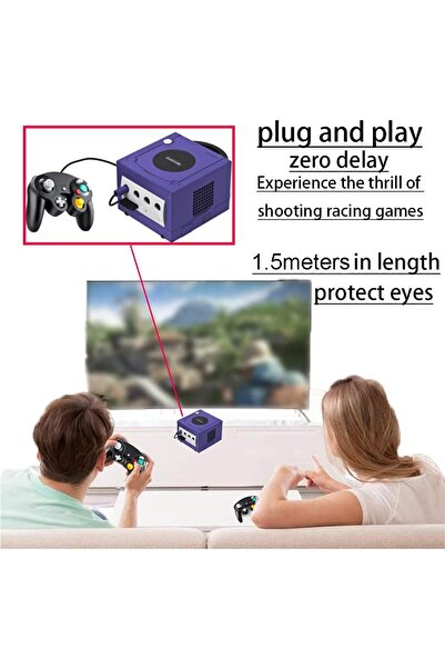 erorex Wired Game Controller Black Classic Games Controllers 1.5 M Link Line Pc Game Controller Analog