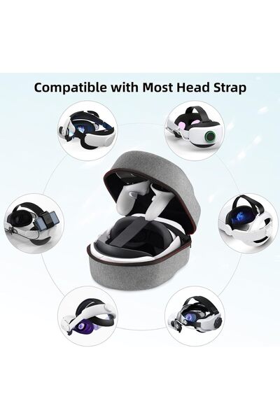 erorex Hard Carrying Case Oculus Quest 2/Meta Quest 3/Vision Pro/Pico 4 Vr Headset Compatible Elite