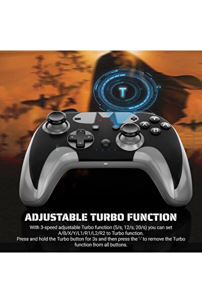 erorex Wireless Gaming Gamepad Controller Remote Gaming Controller Compatible Switch/Lite/Oled/Pc