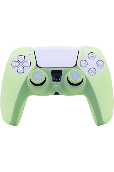 erorex Ps5 Glowing Dark Anti Slip Dustproof Silicone Controller Skin Protector Case Cover Handle Sleeve