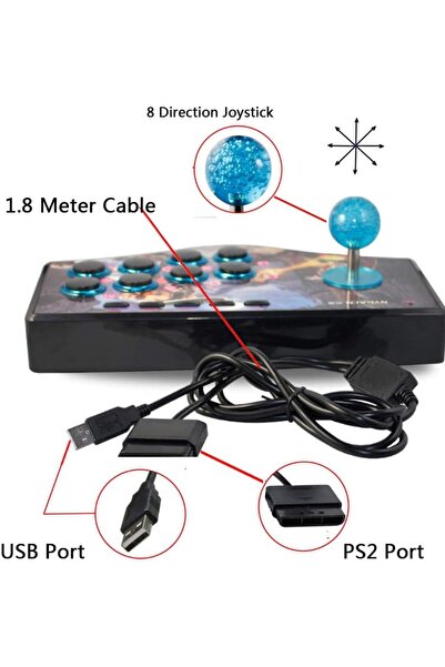 erorex 3 1 Arcade Fight Stick Fighting Joystick Game Controller Fighting Game Joystick Retro Arcade Game