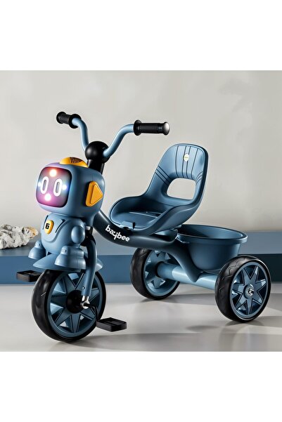 erorex دراجة ثلاثية العجلات روبو بيبي الذكية للأطفال مزودة بمسند ظهر مرتفع ومساحة تخزين خلفية