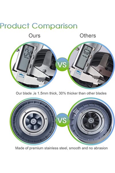 erorex 7 Pieces Blender Cups & Blade Replacement Set 32Oz Huge Cup 1 Flip-Top -Go Lid 1 Lid Ring & Premium