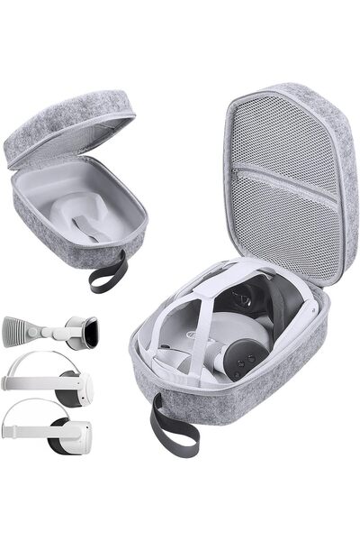 erorex Hard Carrying Case Compatible Oculus Quest2/Quest3 Protective Cover Storage Bag Carrying Case Elite