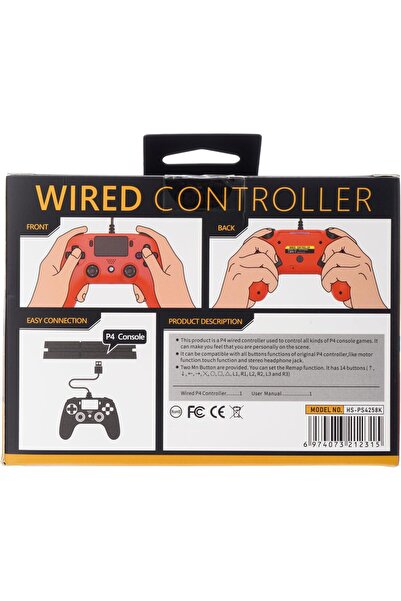 erorex Ps4 Wired Controller Purple