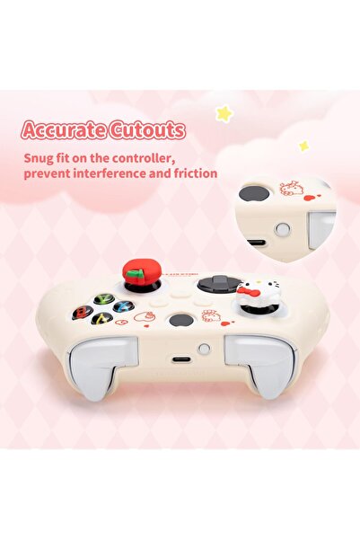 erorex Cute Cover Skin Xbox Series X Controller Soft Silicone Protective Case Ergonomic Protective Cover