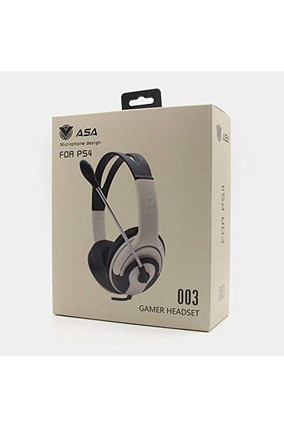 erorex 003 Wired Over Ear Gaming Headset With Microphone Light Silver