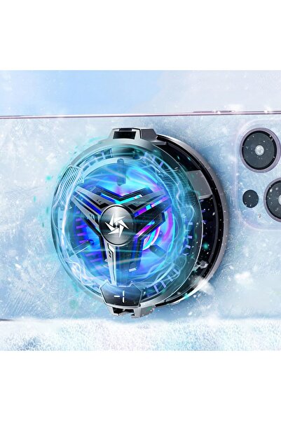 erorex Phone & Ipad Cooling Fan High Performance Portable Cooling Fan Magnet Rgb Function Instant Cooling