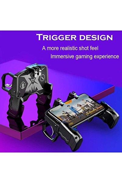 erorex وحدة تحكم ألعاب الهاتف المحمول وحدة تحكم إطلاق النار في Pubg Mobile L1R1 عصا التحكم حساسة للوحة ألعاب Pubg Aim