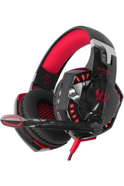 erorex Kotion Each G2000 Game Headphone Vibration Function Headset Mic Stereo Bass Earphone Led Light Pc