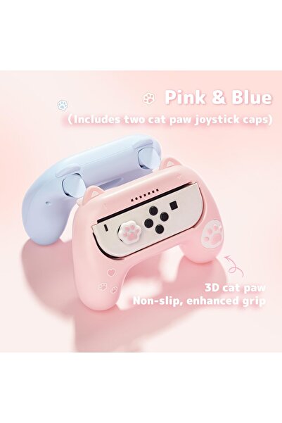 erorex Grips Switch Joystick Wear Resistant Grip Controller 2 Pack Comfort Joystick Holder Switch Oled