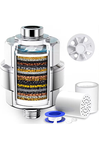 Elindor Filtru de apă pentru duș, 25 de etape de filtrare, îndepărtează impur...