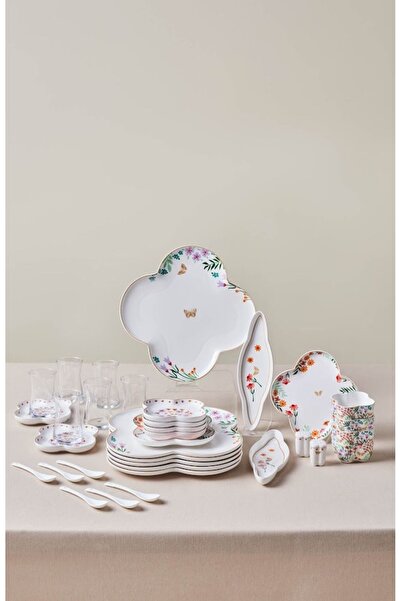 Karaca Stream Bone Lunetta 34 Parça 6 Kişilik Kahvaltı Takımı