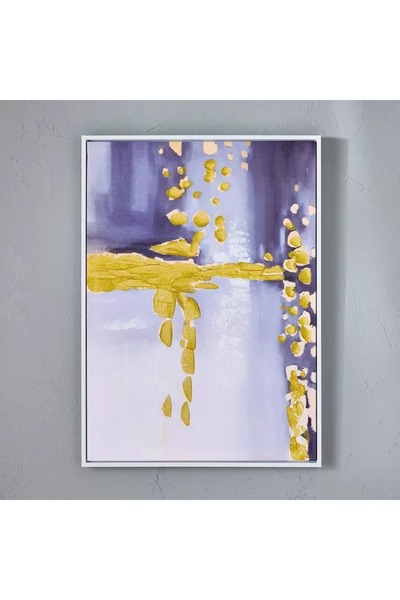 Home Box Walmer Abstract Framed Wall Art with 40% Hand Painting - 52.5x2.8x72.5 cm